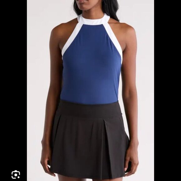 🖤 Penguin Women’s Color Block Halter Tennis Top – Size Large-NWT - Picture 2 of 11